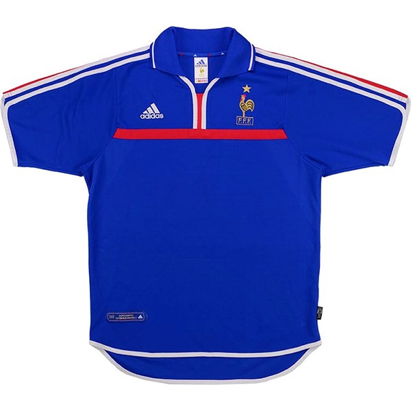 Camiseta Francia Replica Primera Ropa Retro 2000 Azul